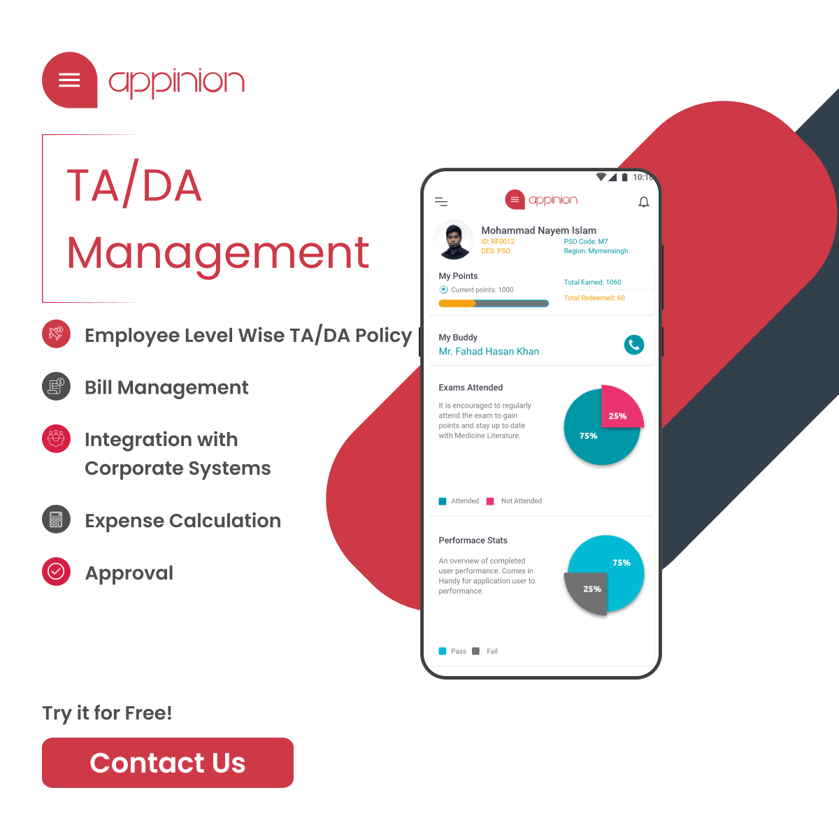 TA/DA Management